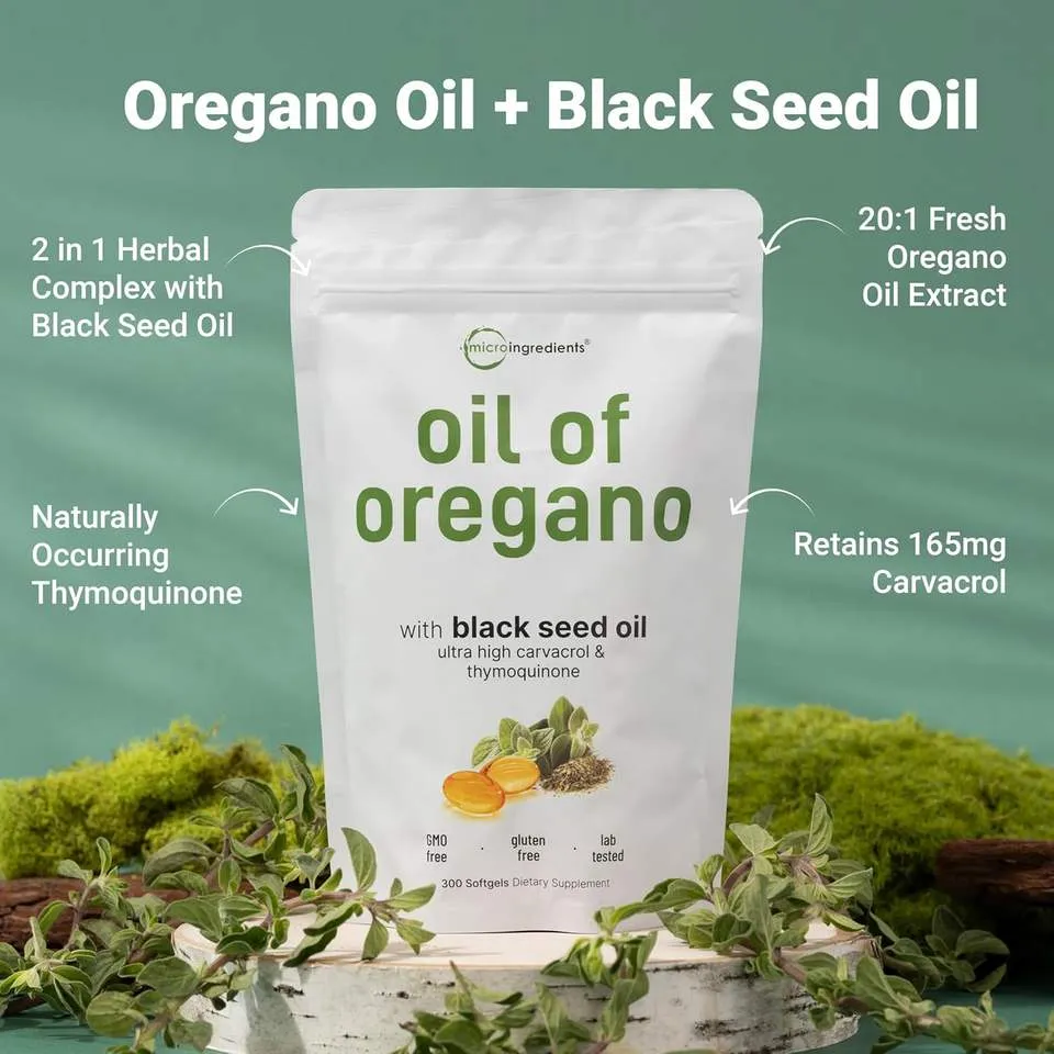 Huile d'Origan + Huile de Nigelle — Softgels